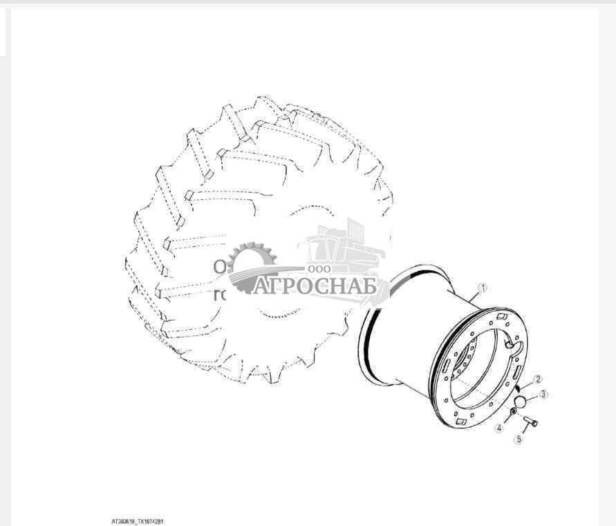 Обод — бескамерные внутренние шины 30,5-32 20PR Firestone, только сдвоенные 